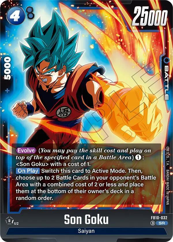 Son Goku FB10-032 card from Cross Force