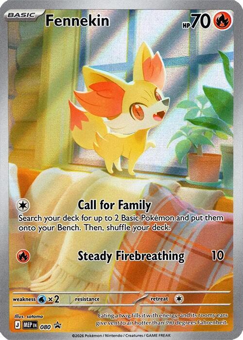 Fennekin 080 card from ME: Mega Evolution Promo