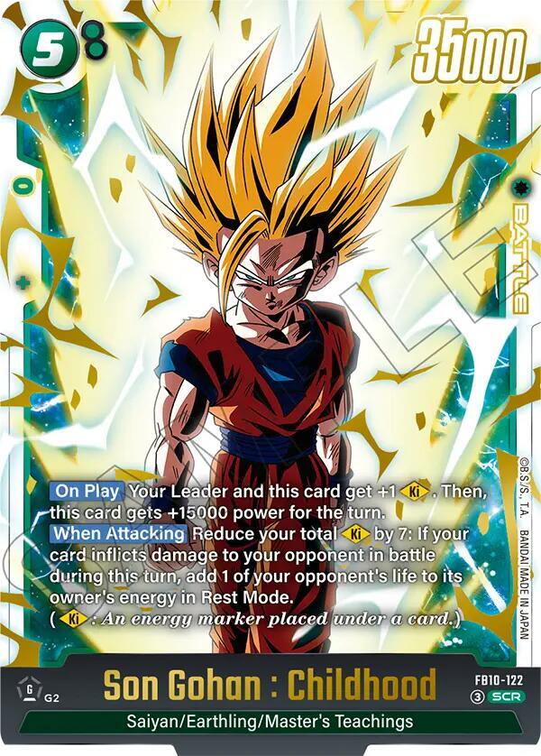 Son Gohan : Childhood FB10-122 card from Cross Force