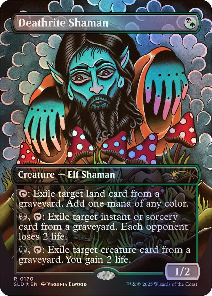 Deathrite Shaman (Rainbow Foil) 170 card from Secret Lair Drop Series