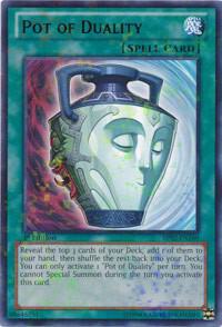 Pot of Duality (Mosaic Rare) BP02-EN160 card from Battle Pack 2: War of the Giants