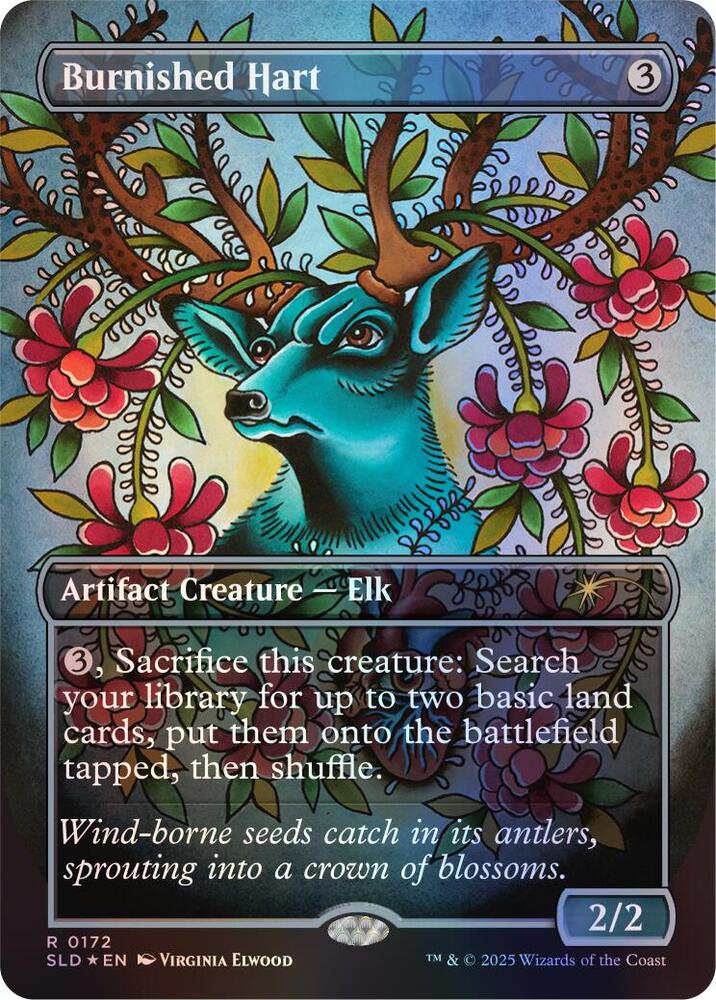 Burnished Hart (Rainbow Foil) 172 card from Secret Lair Drop Series