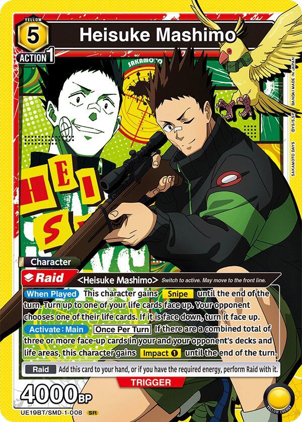 Heisuke Mashimo UE19BT/SMD-1-008 card from UE19BT: SAKAMOTO DAYS