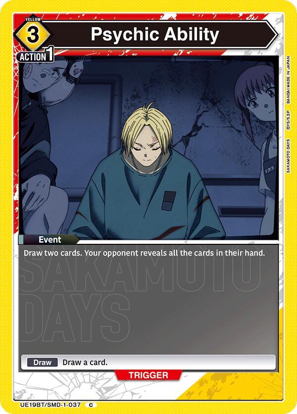 Psychic Ability UE19BT/SMD-1-037 card from UE19BT: SAKAMOTO DAYS