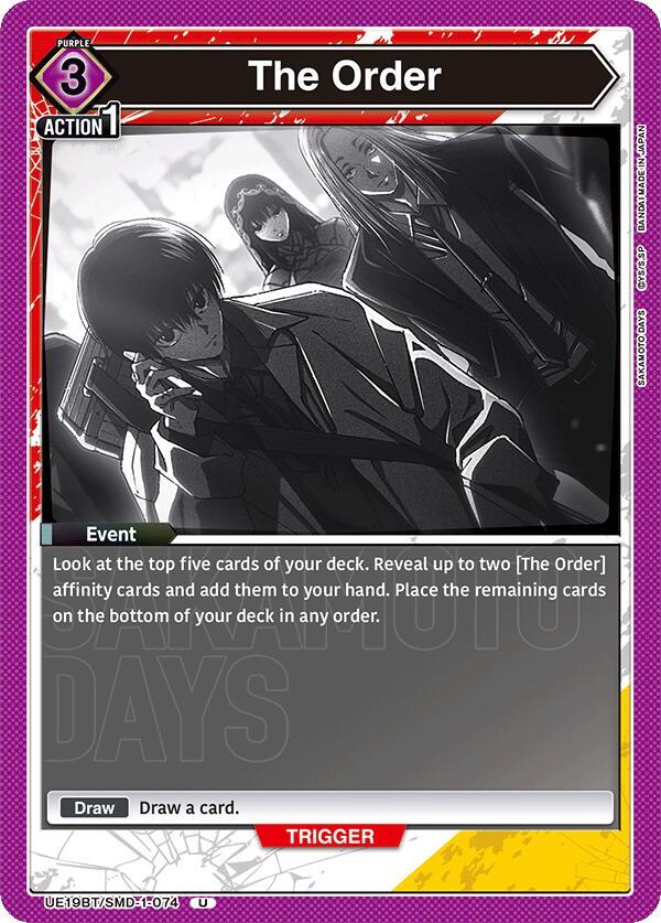 The Order UE19BT/SMD-1-074 card from UE19BT: SAKAMOTO DAYS