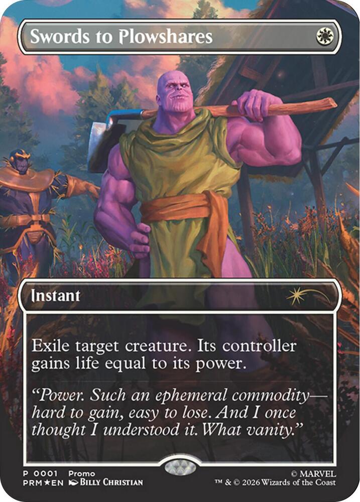 Swords to Plowshares (Borderless) (Magazine Insert) 1 card from Media Promos
