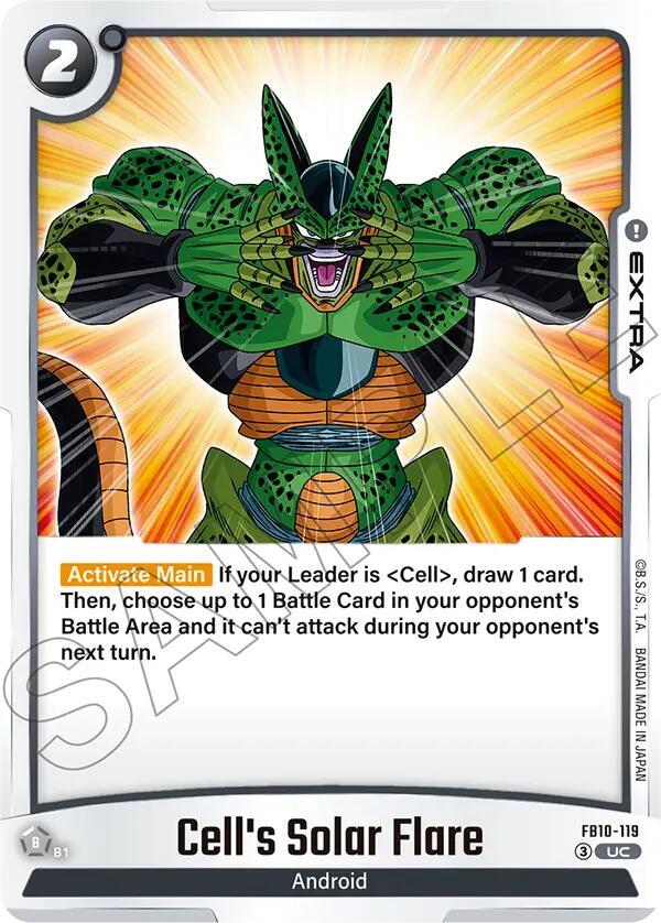 Cell's Solar Flare FB10-119 card from Cross Force
