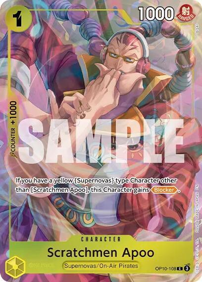 Scratchmen Apoo (Premium Card Collection -Best Selection Vol. 6-) OP10-108 card from One Piece Promotion Cards