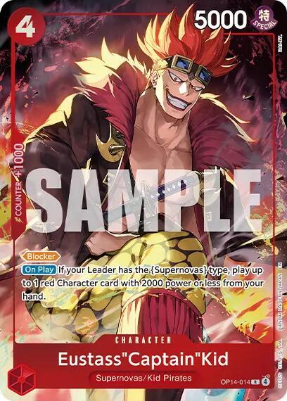 Eustass"Captain"Kid (Premium Card Collection -Best Selection Vol. 6-) OP14-014 card from One Piece Promotion Cards