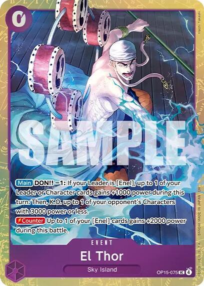 El Thor (Premium Card Collection -Best Selection Vol. 6-) OP15-075 card from One Piece Promotion Cards