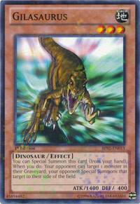 Gilasaurus (Mosaic Rare) BP02-EN013 card from Battle Pack 2: War of the Giants