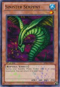 Sinister Serpent (Mosaic Rare) BP02-EN015 card from Battle Pack 2: War of the Giants