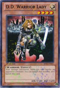 D.D. Warrior Lady (Mosaic Rare) BP02-EN021 card from Battle Pack 2: War of the Giants
