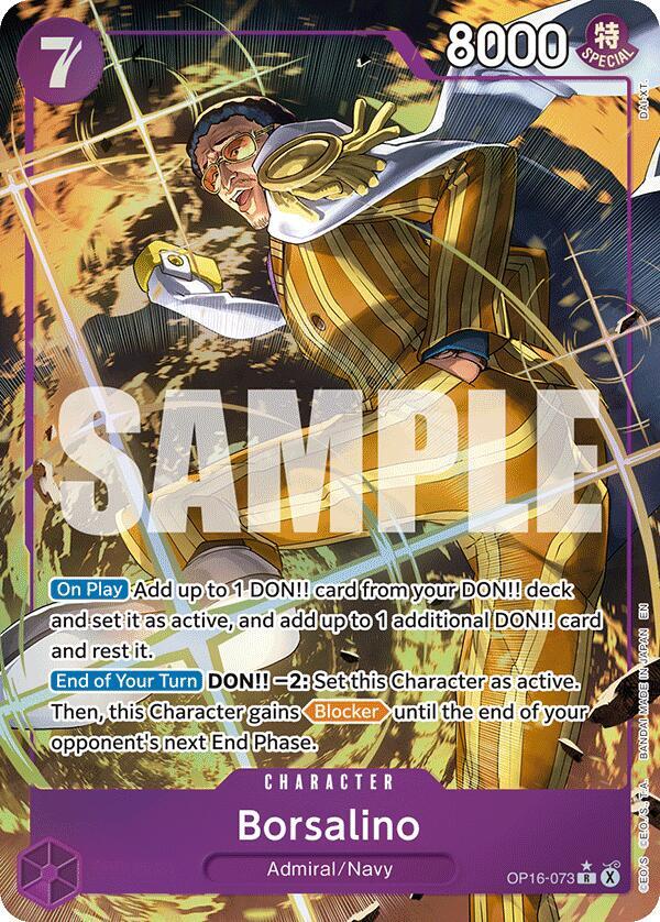Borsalino (Alternate Art) OP16-073 card from The Time of Battle