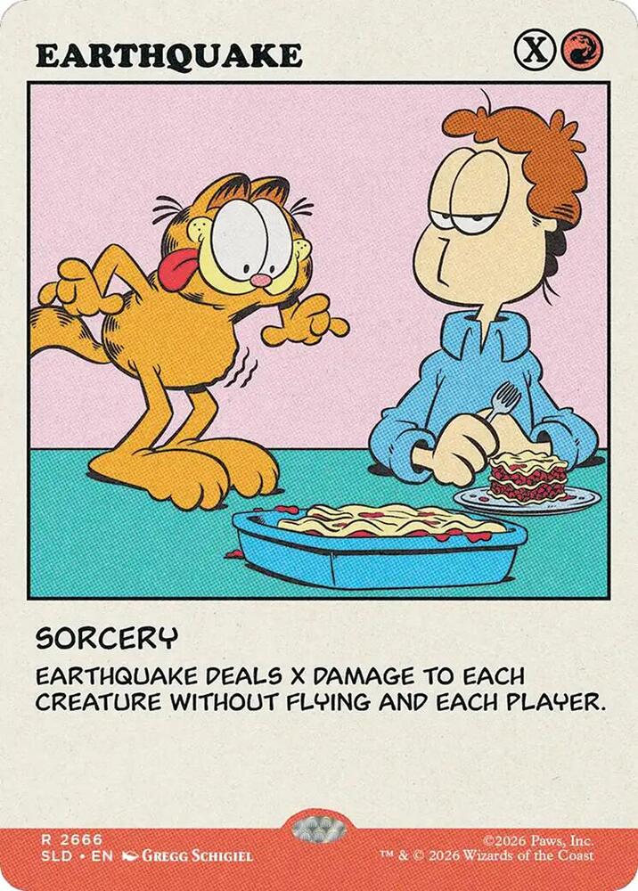 Earthquake 2666 card from Secret Lair Drop Series