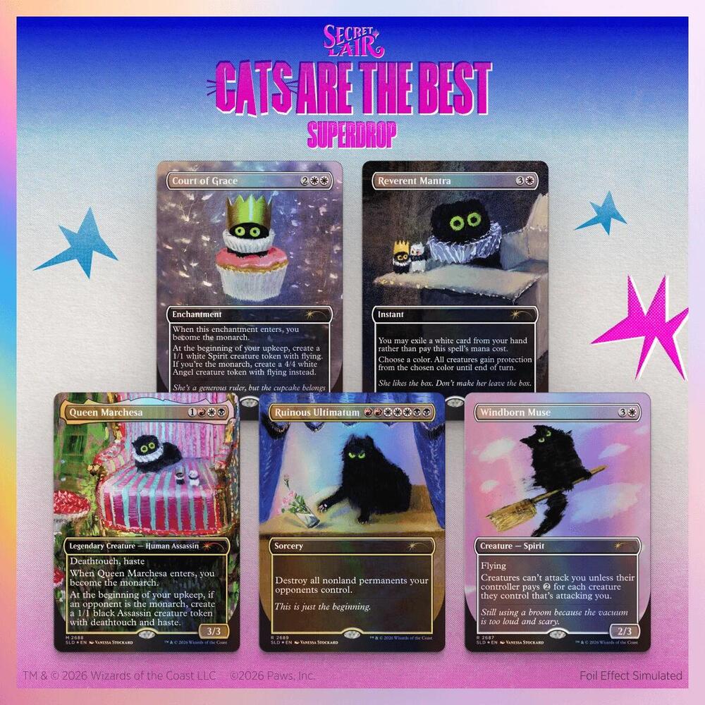 Secret Lair Drop: Purr Majesty - Traditional Foil Edition card from Secret Lair Drop Series
