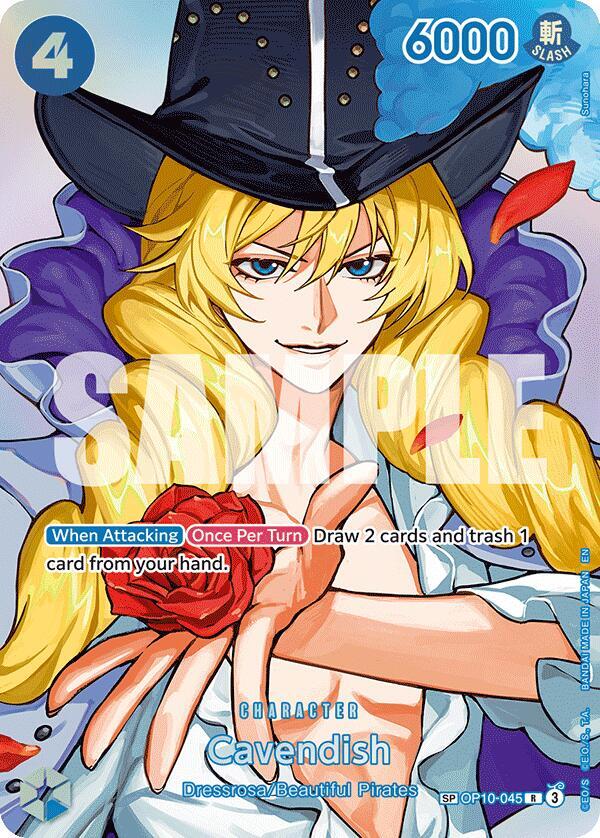 Cavendish (SP) OP10-045 card from The Time of Battle