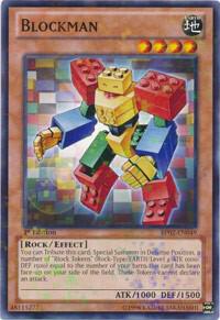 Blockman (Mosaic Rare) BP02-EN049 card from Battle Pack 2: War of the Giants