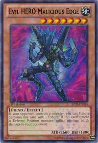 Evil HERO Malicious Edge (Mosaic Rare) BP02-EN054 card from Battle Pack 2: War of the Giants