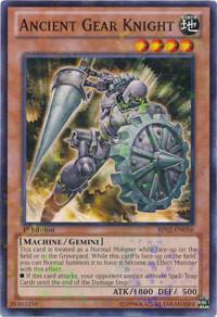 Ancient Gear Knight (Mosaic Rare) BP02-EN056 card from Battle Pack 2: War of the Giants