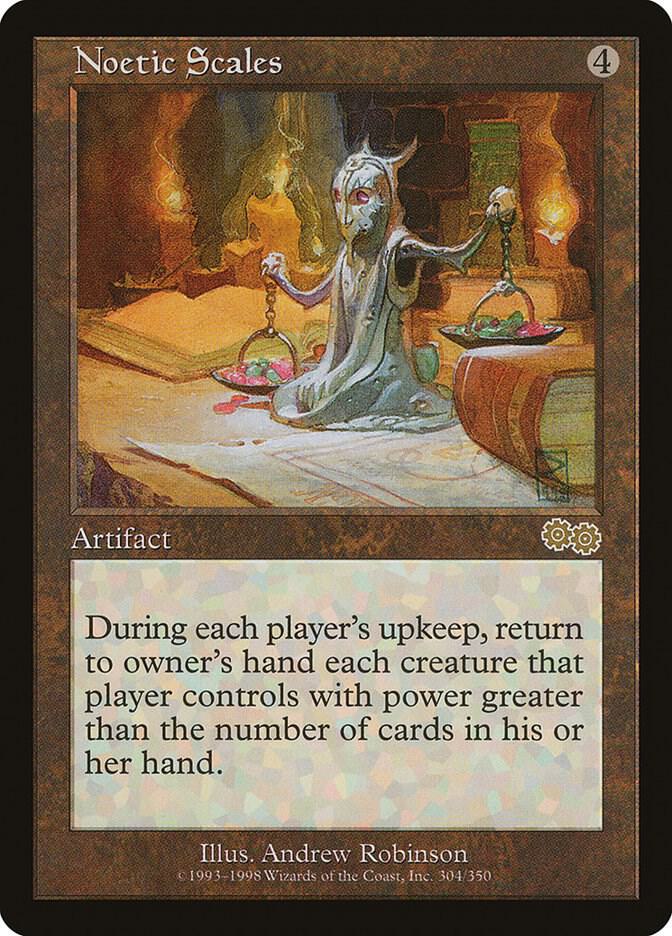 Noetic Scales 304 card from Urza's Saga
