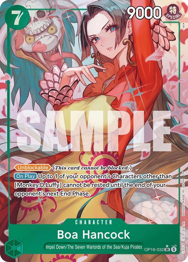 Boa Hancock (Alternate Art) OP16-032 card from The Time of Battle