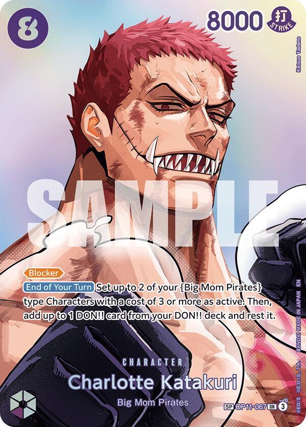 Charlotte Katakuri (SP) OP11-067 card from The Time of Battle