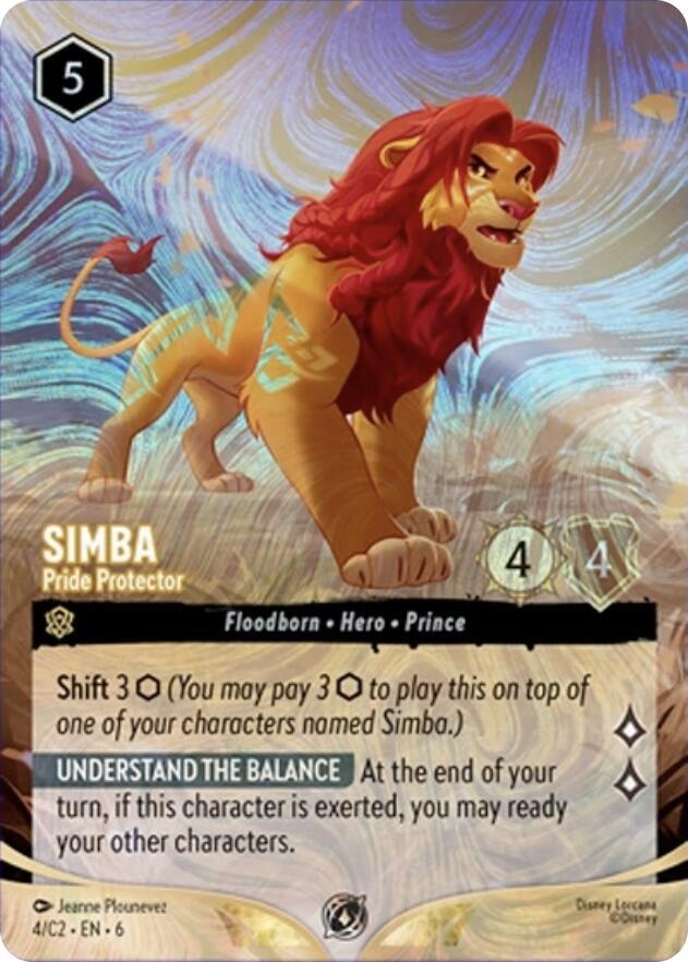 Simba - Pride Protector (Foil) 4 card from Disney Lorcana Promo Cards