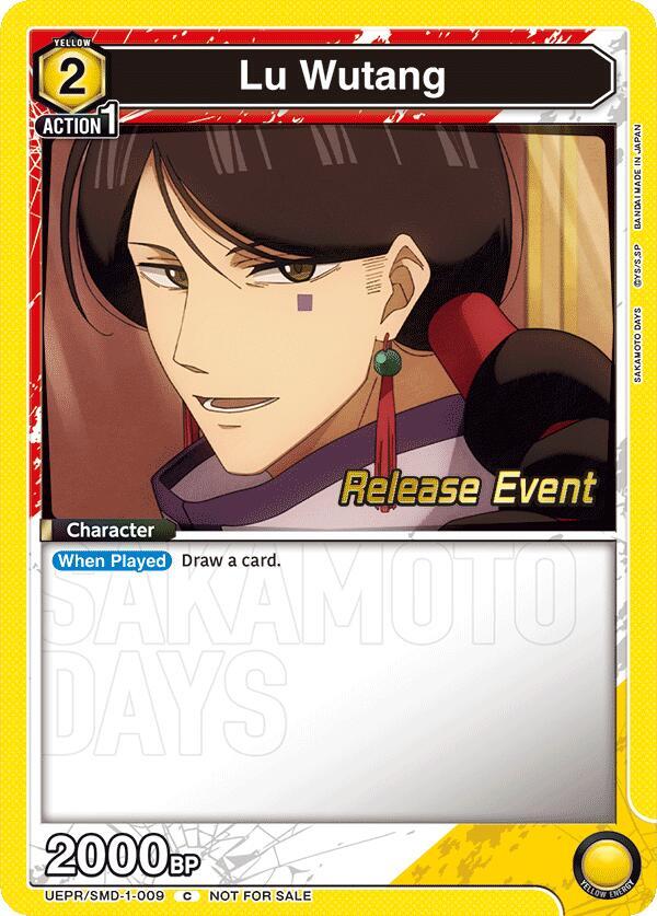 Lu Wutang UE19BT/SMD-1-009 card from UE19BT: SAKAMOTO DAYS Release Event Cards