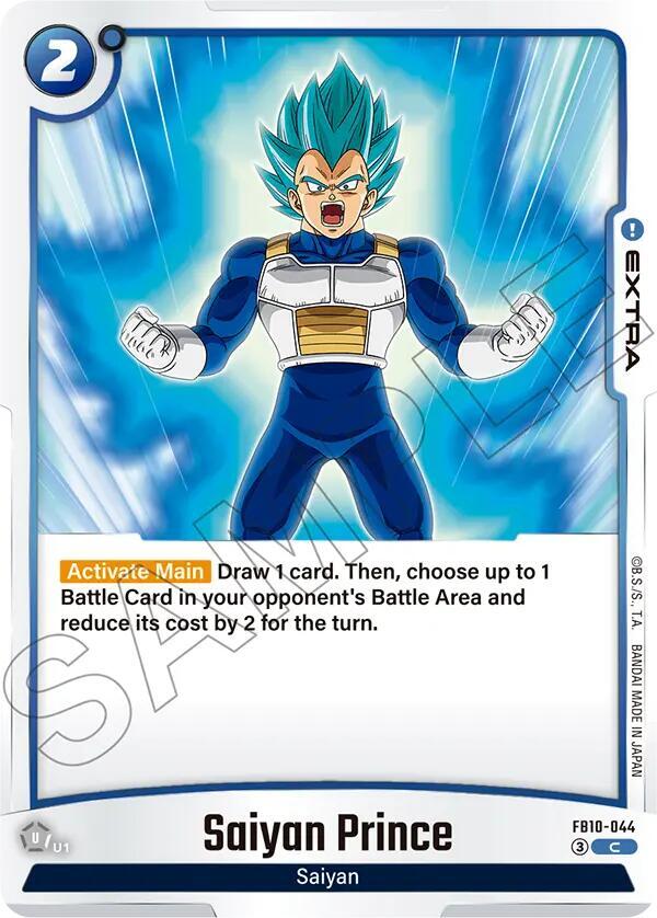 Saiyan Prince FB10-044 card from Cross Force
