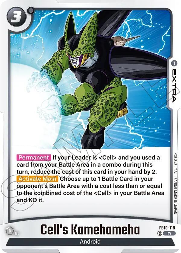 Cell's Kamehameha FB10-118 card from Cross Force