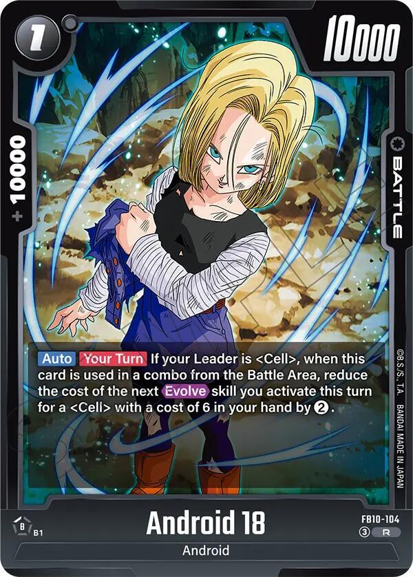Android 18 FB10-104 card from Cross Force