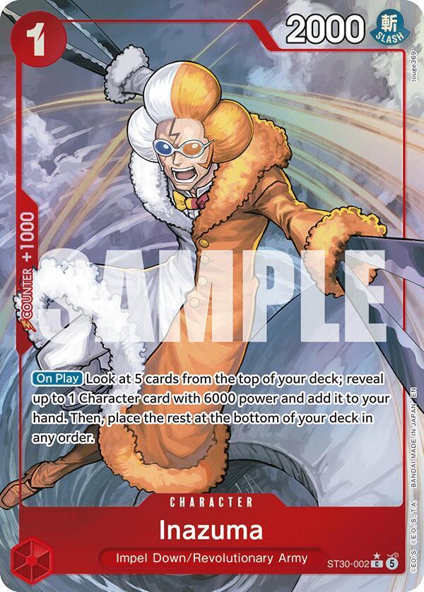 Inazuma (Full Art) ST30-002 card from Starter Deck EX: Luffy & Ace