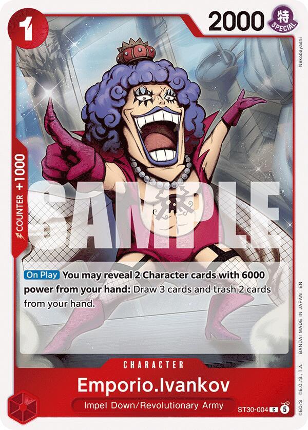 Emporio.Ivankov ST30-004 card from Starter Deck EX: Luffy & Ace