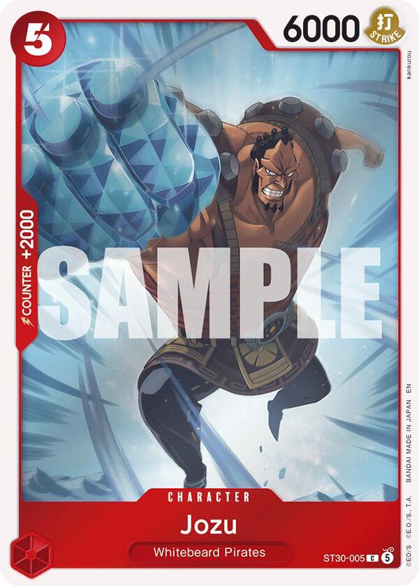 Jozu ST30-005 card from Starter Deck EX: Luffy & Ace