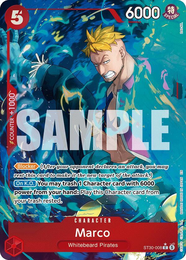 Marco (Full Art) ST30-008 card from Starter Deck EX: Luffy & Ace