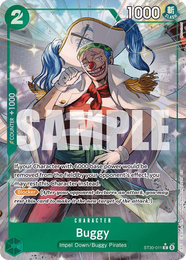 Buggy (Full Art) ST30-011 card from Starter Deck EX: Luffy & Ace