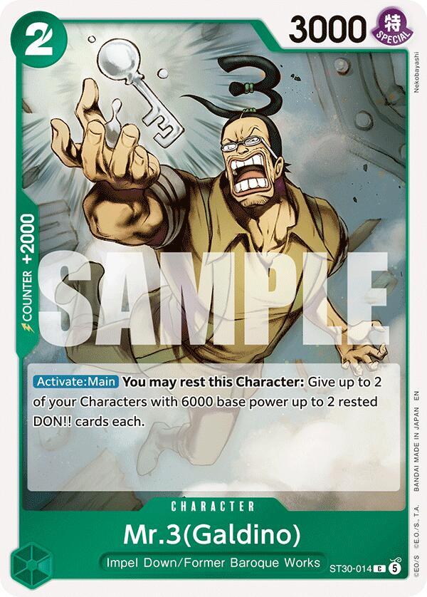 Mr.3(Galdino) ST30-014 card from Starter Deck EX: Luffy & Ace