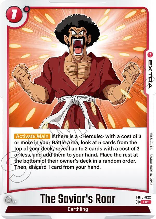 The Savior's Roar FB10-022 card from Cross Force