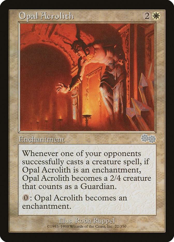 Opal Acrolith 22 card from Urza's Saga