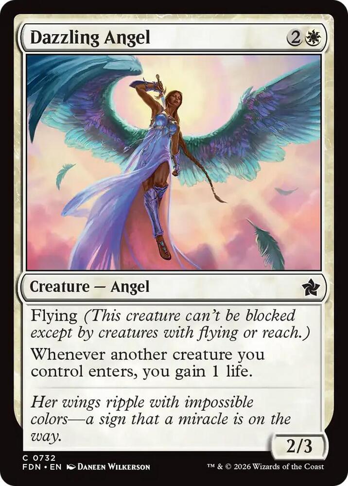 Dazzling Angel 732 card from Foundations