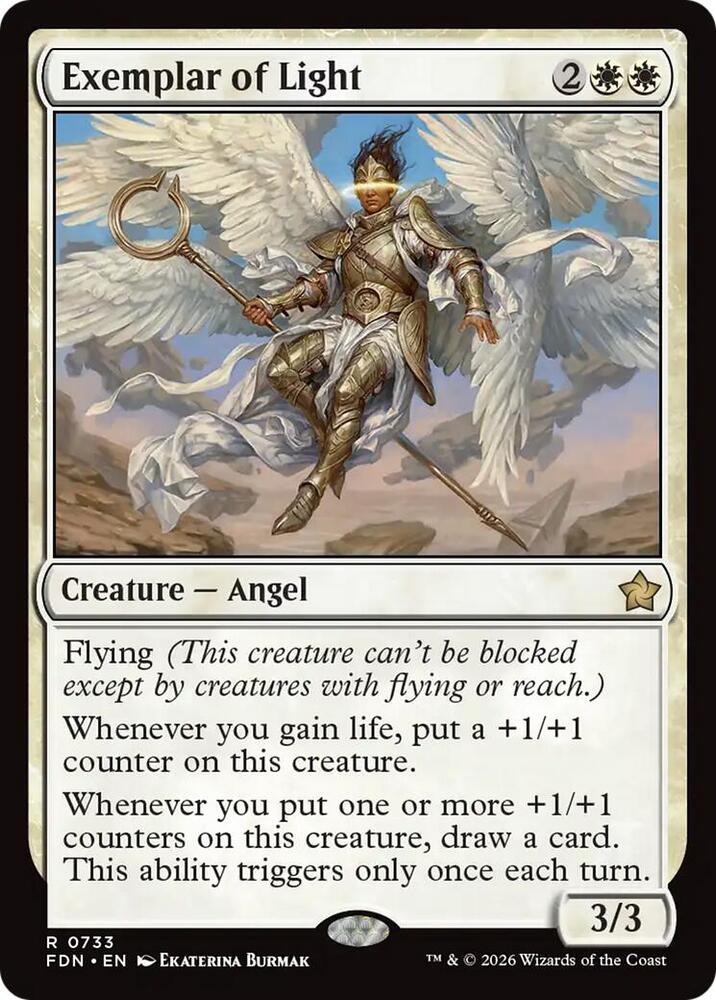 Exemplar of Light 733 card from Foundations