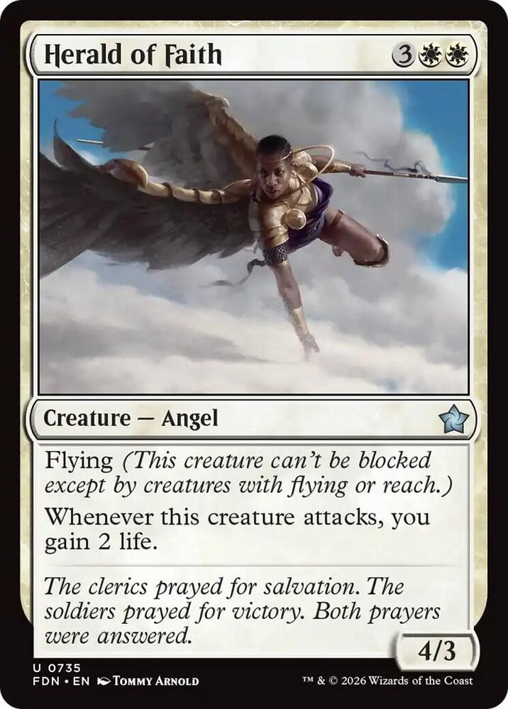 Herald of Faith 735 card from Foundations