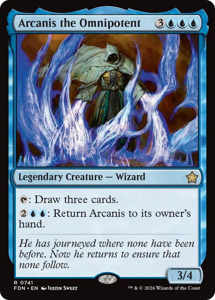 Arcanis the Omnipotent 741 card from Foundations