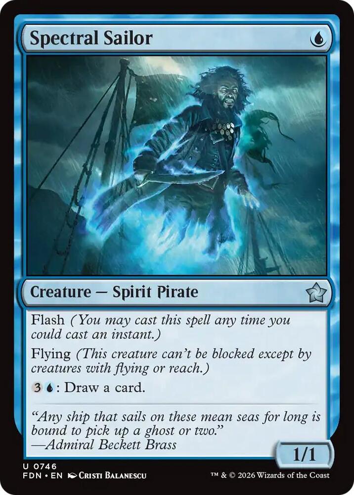 Spectral Sailor 746 card from Foundations