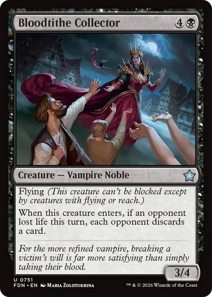 Bloodtithe Collector 751 card from Foundations