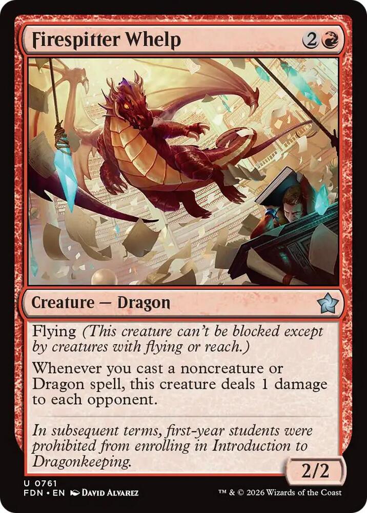 Firespitter Whelp 761 card from Foundations