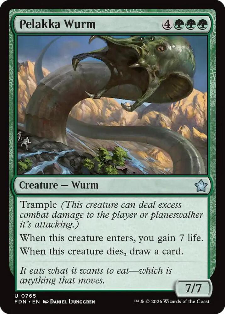 Pelakka Wurm 765 card from Foundations