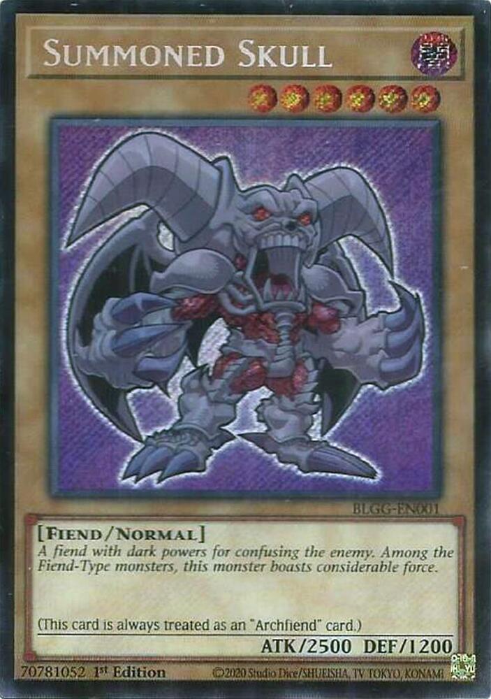 Summoned Skull BLGG-EN001 card from Battles of Legend: Glorious Gallery
