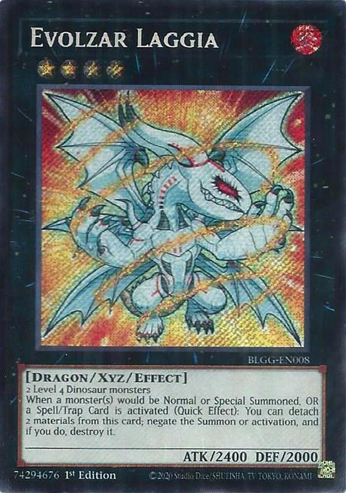 Evolzar Laggia BLGG-EN008 card from Battles of Legend: Glorious Gallery